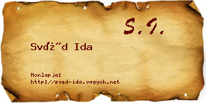Svéd Ida névjegykártya